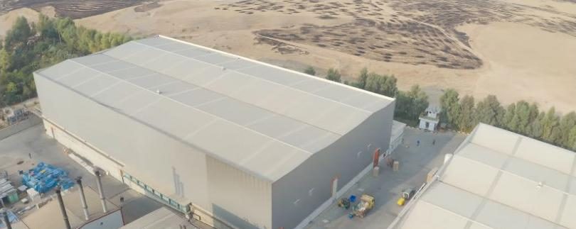 Drone view over the Karwanchi factory